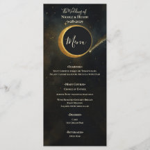 Eclipse de Poeira Estelar Dourada Casamento Celest