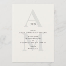 Menu Editorial Inicial Casamento Minimalista