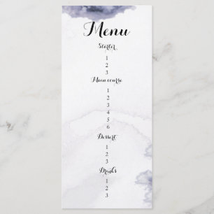 Menu Ela está na nuvem de nove chás de panela