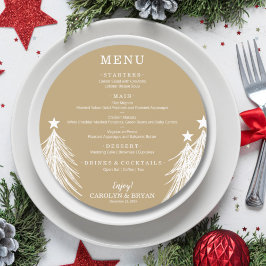 Menu Elegância Simples em Ouro