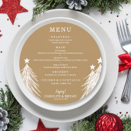 Menu Elegância Simples em Ouro
