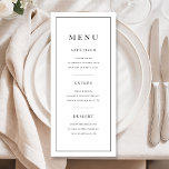 Menu Elegant Black And White<br><div class="desc">Elegant Black And White Menu.</div>
