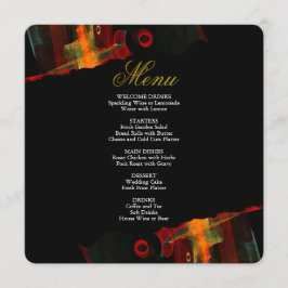 Menu Elegant Classic Modern Trendy Pattern #903 Wedding