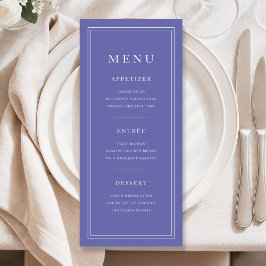 Menu Elegant Minima 3 Coursel Purple