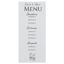 menu elegante