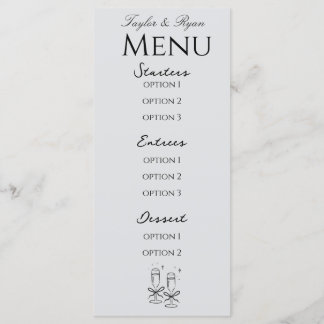 menu elegante