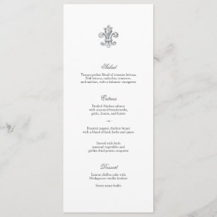 Menu elegante 2 da flor de lis
