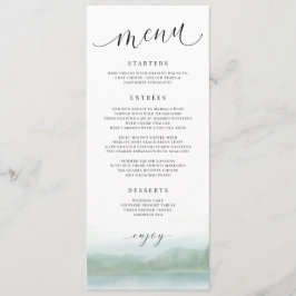 Menu Elegante Cardápio de Casamento com Lago e Árvores