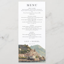 Elegante Casamento de Aquarela Italiana de Amalfi