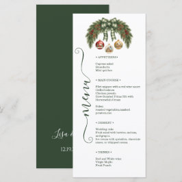 Menu Elegante Casamento de Férias Rústico
