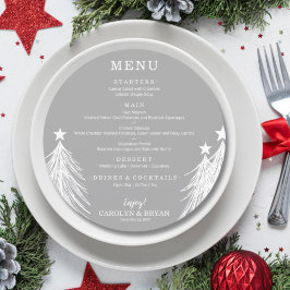 Menu Elegante Cinza Simples