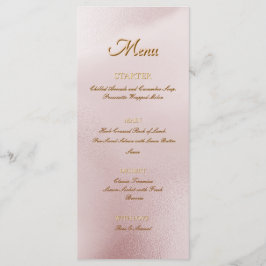 Menu Elegante de Tinga Alcoólica Rosa