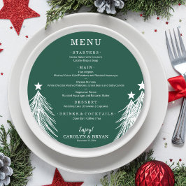 Menu Elegante Esmeralda Simples