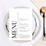 Menu Elegante Monograma Branco Negra Casamento NEGRO GR<br><div class="desc">Celebrar a beleza eterno do amor com os meus famosos Nomes Elegantes Modernos Clássicos Premium / Monograma Coleção de Casamentos Pretos e Brancos. Elevem seu dia especial a um novo nível de sofisticação e encanto, enquanto você embarca em sua jornada juntos como casal. Em Phrosne Ras Design Zazzle, entendemos que...</div>