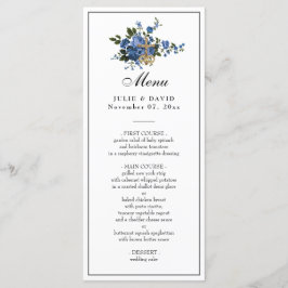 Menu Elegante Rosa Azul Religioso