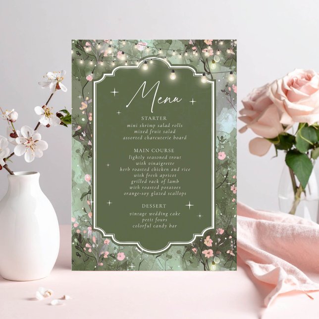 Menu Encantado Jardim Sweet 16 ID1163 (Criador carregado)