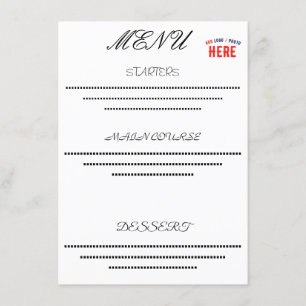 MENU ESTILO MODERNO PERSONALIZÁVEL BRANCO VERIFICADO MA