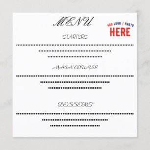 MENU ESTILO MODERNO PERSONALIZÁVEL BRANCO VERIFICADO MA