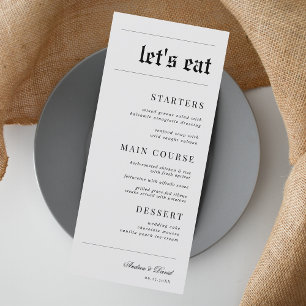 Menu Estilo Vintage Jornal Olha Vamos Comer Casamento