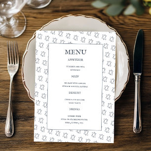 Menu Estrela de David B'nai Bat Bar Mitzvah Casamento J
