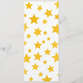 Menu estrelas douradas em fundo branco