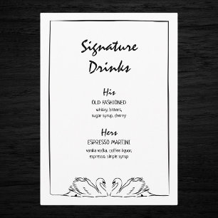 Menu Eterno Desenho Da Mão O Desenho Da Assinatura Do C