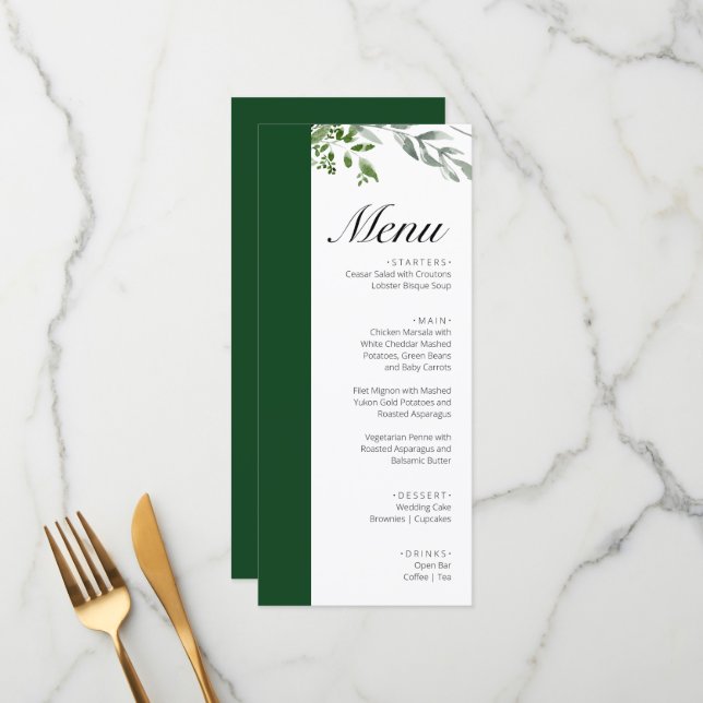 Menu Eucalyptus Botânico LIFY Deixa Casamento (Frente/Verso In Situ)
