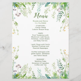 Menu Eucalyptus Greenery deixa casamento