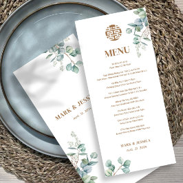 Menu Eucalyptus Song Hy bilingual Vietnamita