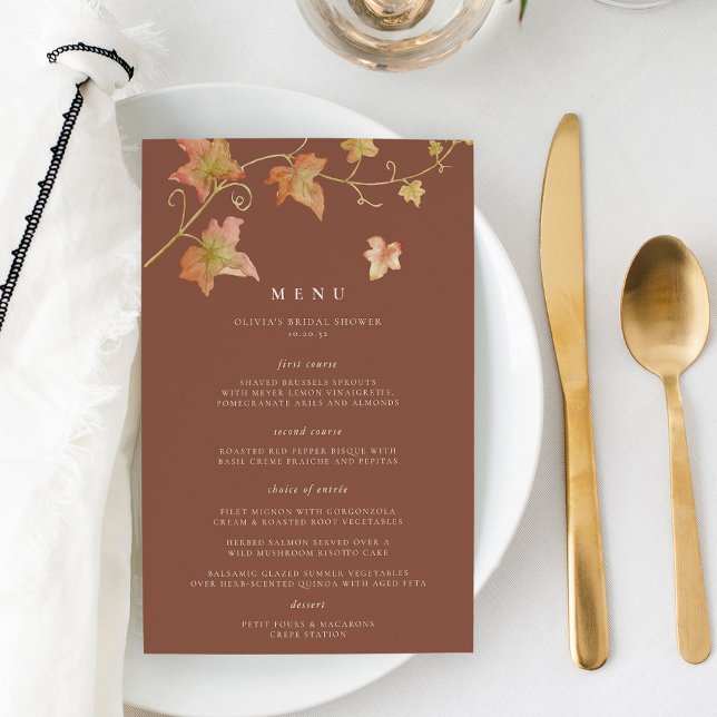 Menu Evento de Folhas de outono Russo (Criador carregado)