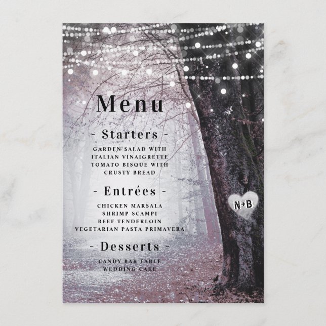 Menu Evermore | Floresta de Fada Encantada | Janto Mauv (Frente)