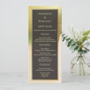 Menu Fab Chartreuse Abstrato Incrível Casamento