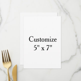 Menu Faça Você Mesmo um Quadrado Simples de 5" x 7"