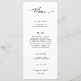 Menu Fada Artista Floral Garden Watercolor