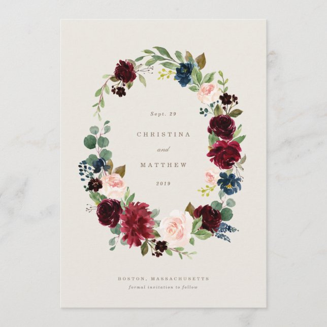 Menu Fall Elegance Salvar a Data (Frente)