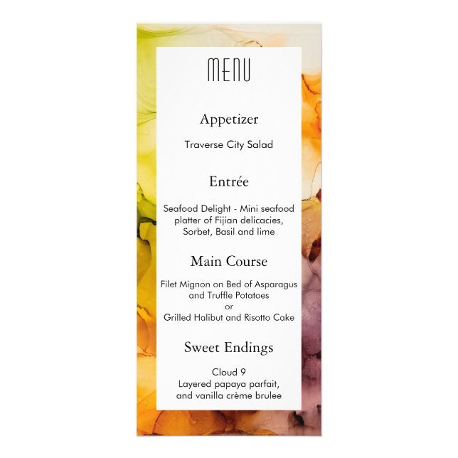 Menu Fall Fantasy Ink (Frente)