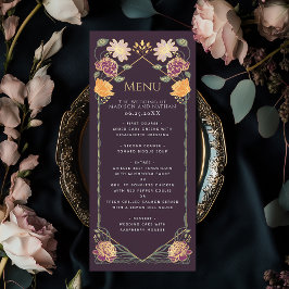 Menu Fantasy Encantado Casamento Floral Garden
