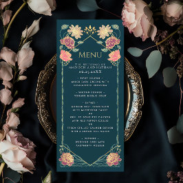 Menu Fantasy Encantado Casamento Floral Garden
