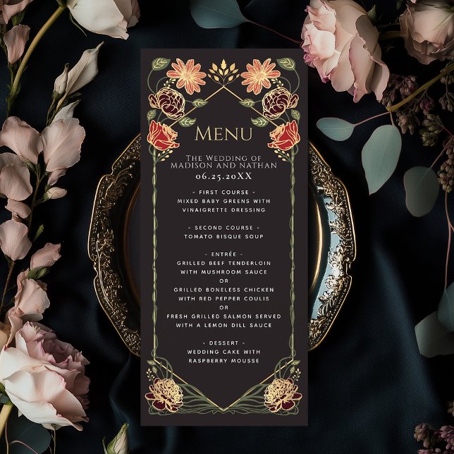 Menu Fantasy Encantado Casamento Floral Garden (Criador carregado)
