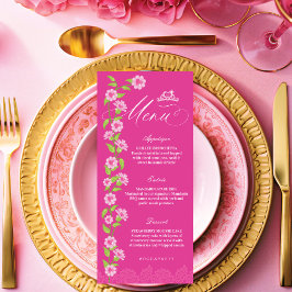 Menu Fashion Rosa Sonho Princesa Gown Quinceanera