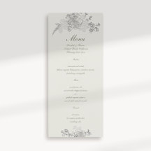 Faux Embossed Peony Classic Formal Ecru Casamento