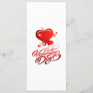 Menu feliz dia dos namorados com corações vermelhos