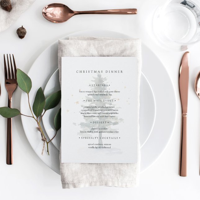 Menu Feriado de Natal do Inverno Splendor Watermark (Criador carregado)