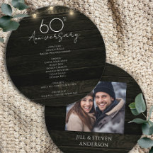 Festa de Aniversário de 60 anos Luzes de Madeira R