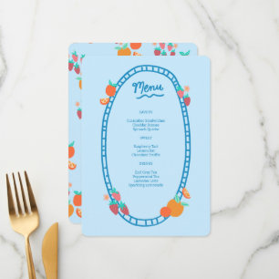 Menu Festa de casamento de Chá de fraldas PERSONALIZADO