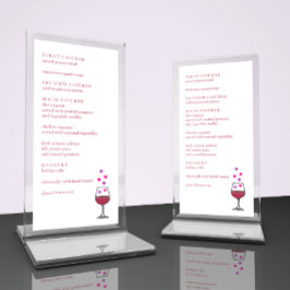 Menu Festa de Dia de os namorados de Vinho