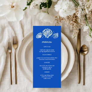 Menu Festa PERSONALIZADA de Casamento de Praia de Seash