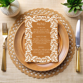 Menu Festa-talavera-terracotta mexicana