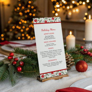 Menu Festive Holiday |