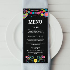 menu Fiesta, menu imprimível editável